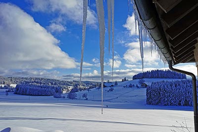 Der Haldenmichelhof im winterlichen Kleid