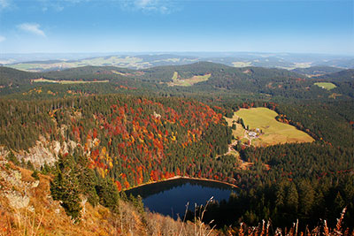 Blick auf den Feldsee vom Feldberg aus