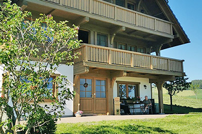 Terrasse Ferienwohnung Bollenhut