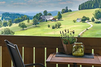 Traumhafter Blick vom Balkon